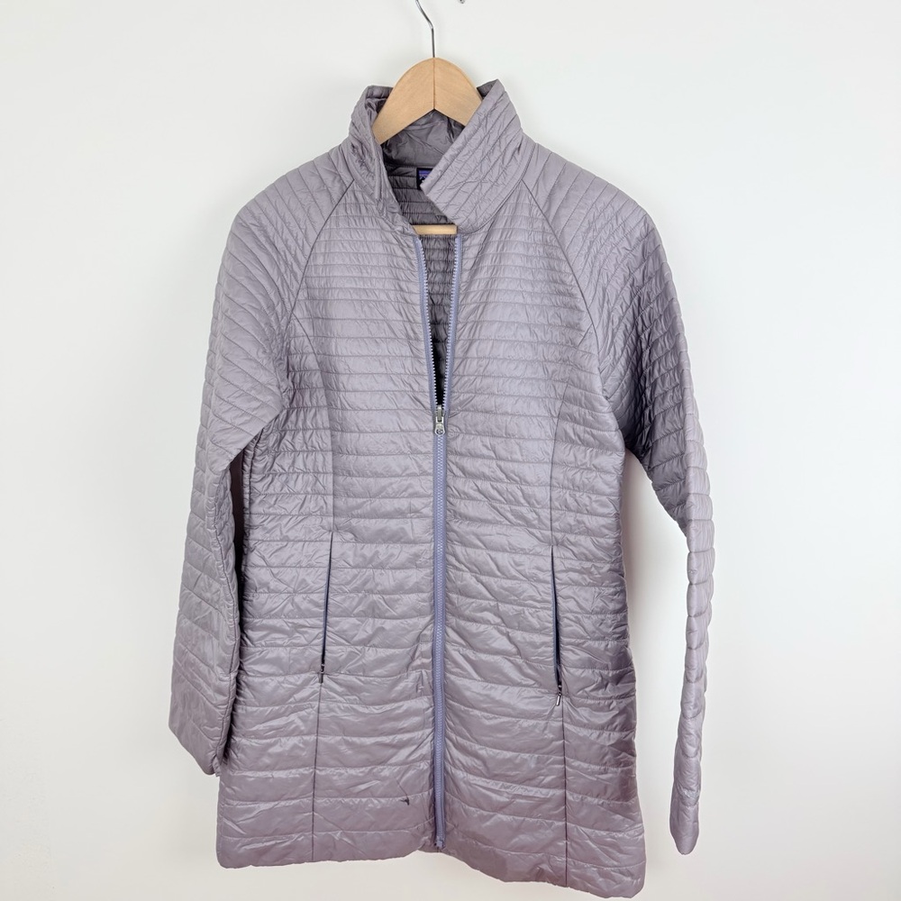 Patagonia Women's Light Lavender Quilted Puffer Jacket
